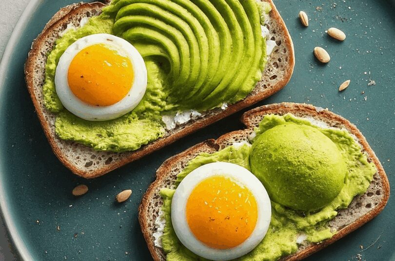 Avocado Brot mit Ei – Avocado Ei Brot