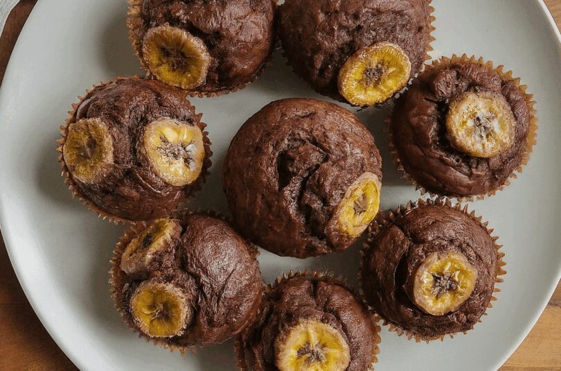 Bananen Schoko Muffins – Schoko Bananen Muffins