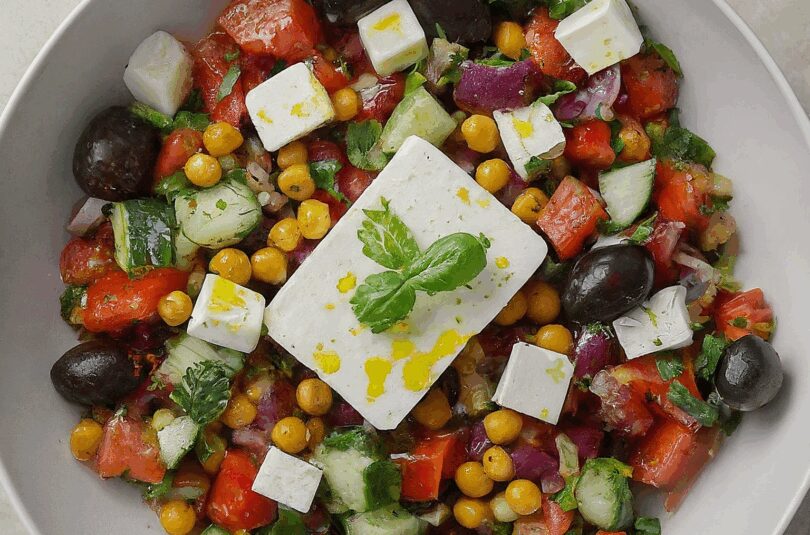 Bauernsalat mit Feta – Griechischer Bauernsalat mit Feta