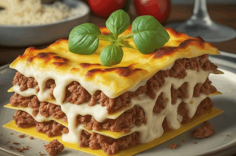Bechamel Lasagne – Bechamel Hackfleisch Lasagne