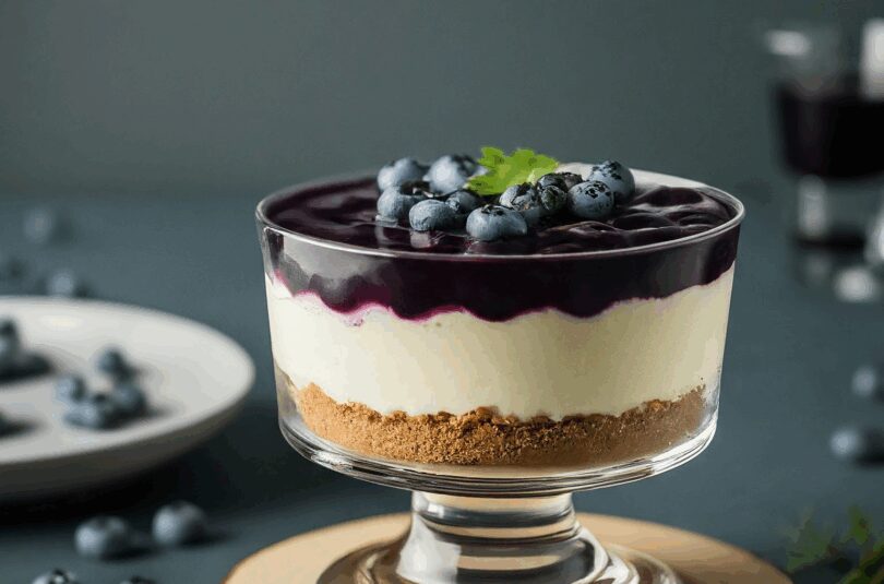 Blaubeer Cheesecake – Blueberry Cheesecake Im Glas