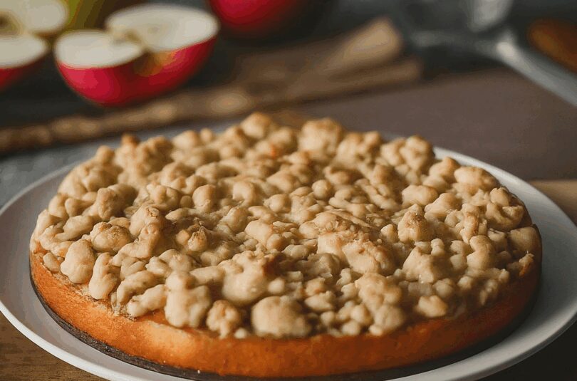 Blechkuchen Apfel Streusel – Streusel Apfel Blechkuchen