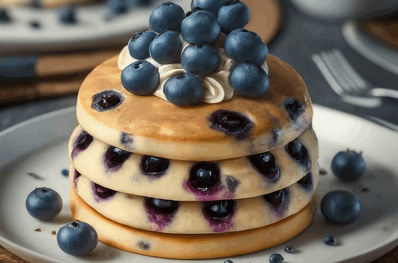 Blueberry Pancakes – Fluffige Blaubeerpfannkuchen