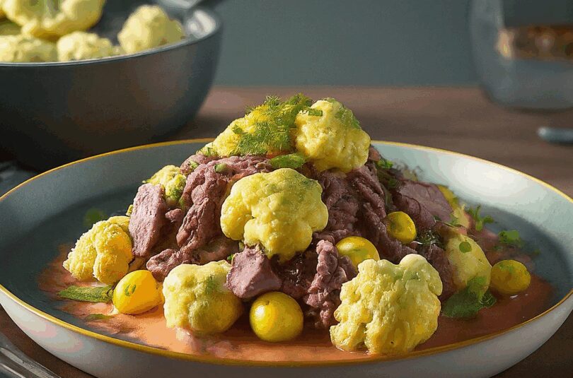 Blumenkohl Hackfleisch Auflauf – Blumenkohlauflauf Mit Gehacktem