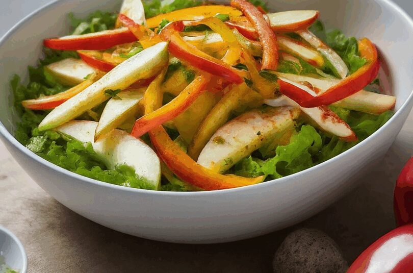 Brokkoli Paprika Apfel Salat – Vitaminreicher Genuss