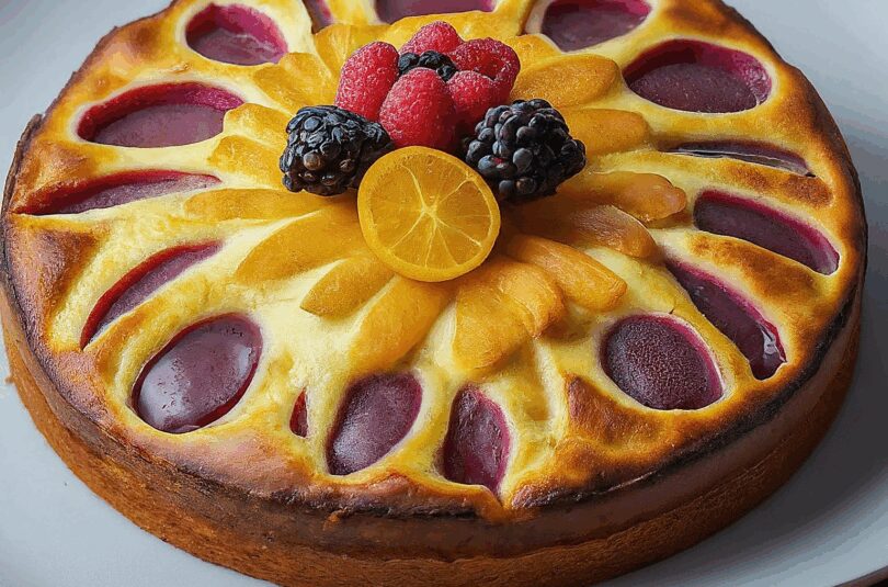 Buttermilchkuchen mit Obst