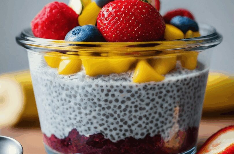 Chia-Joghurt-–-Chia-Pudding-mit-Joghurt-und-Fruechten Chia Joghurt – Chia Pudding mit Joghurt und Früchten
