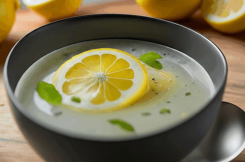 Chiawasser mit Zitrone