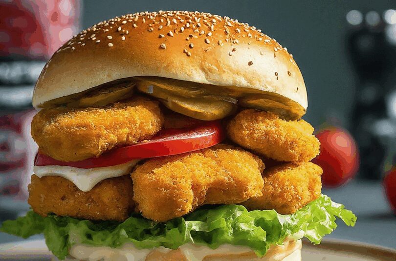 Chicken Nugget Burger – Auf die Schnelle Chickenburger