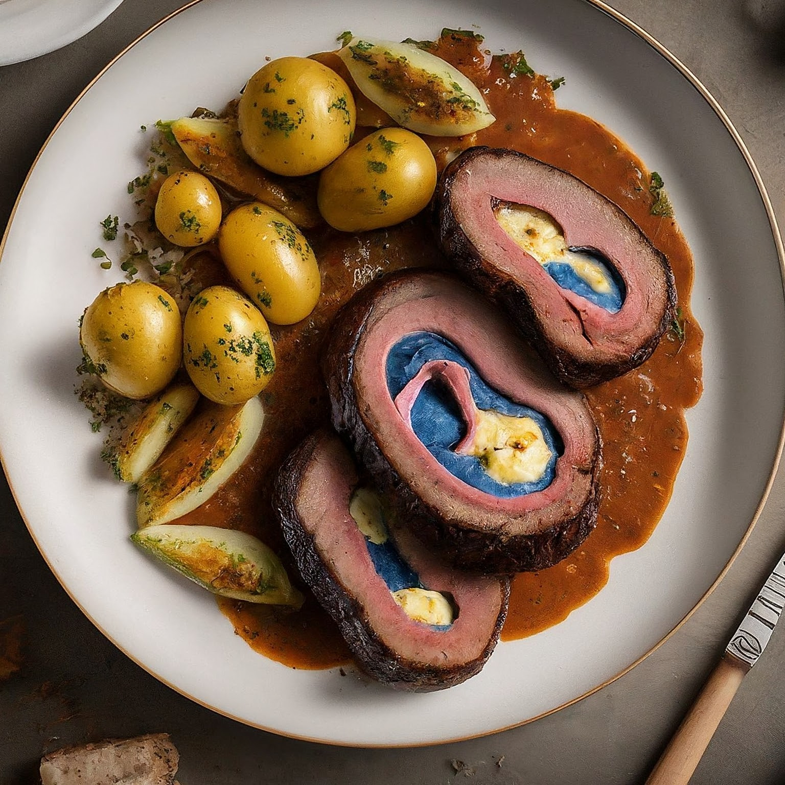Cordon-Bleu-Braten-–-Festtagsbraten-mit-Kaese-Schinken-Fuellung Cordon Bleu Braten – Festtagsbraten mit Käse-Schinken Füllung