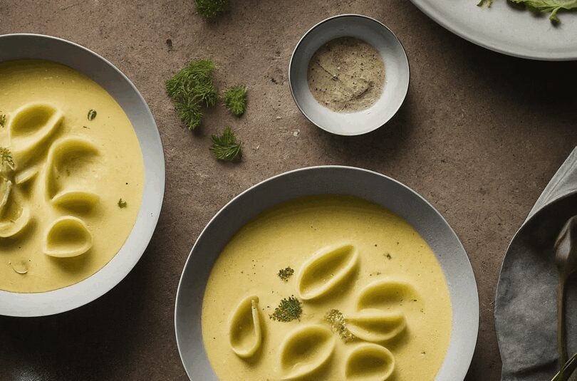 Cremige Milchsuppe mit Nudeln