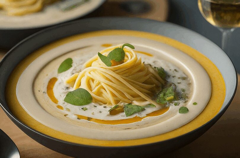 Cremige Parmesansuppe