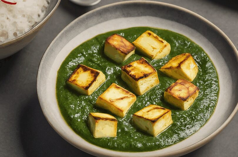 Cremiger Palak Paneer – Indischer Spinat mit Käse