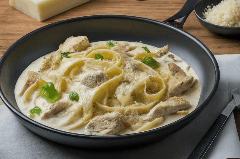 Cremiges Chicken Alfredo mit Parmesan – Nährwerte im Blick