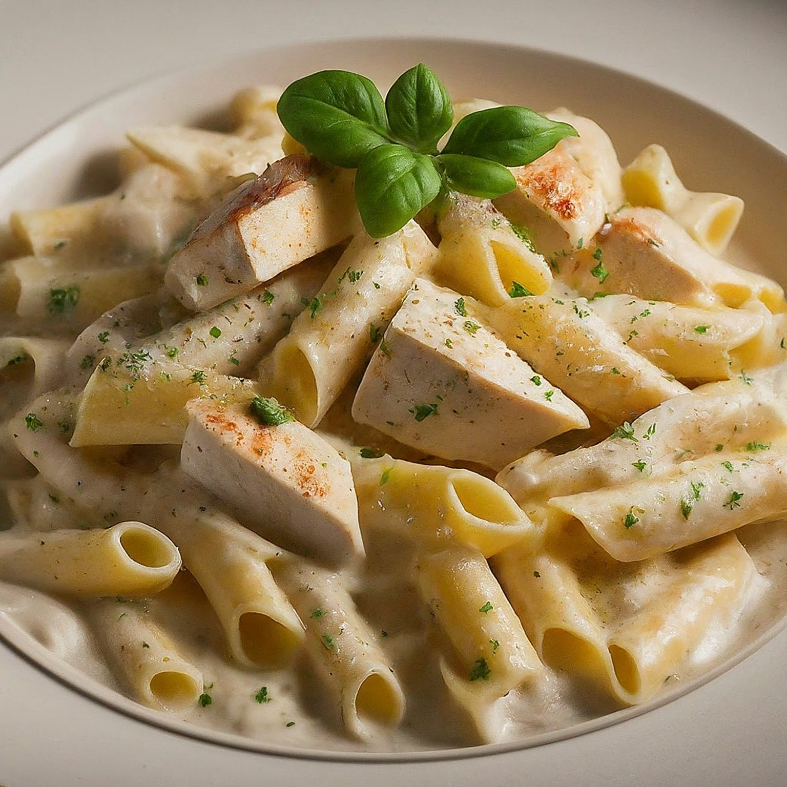Cremiges-Pasta-Alfredo-Chicken Cremiges Pasta Alfredo Chicken