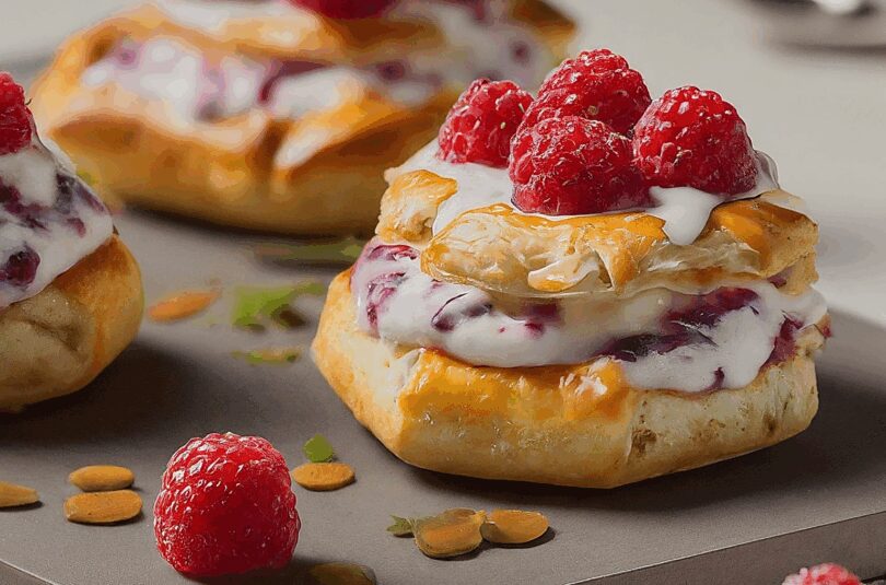 Danke-auf-Russisch-–-Mini-Windbeutel-mit-Milchmaedchen-Quarkcreme-und-Himbeeren Danke auf Russisch – Mini Windbeutel mit Milchmädchen-Quarkcreme und Himbeeren