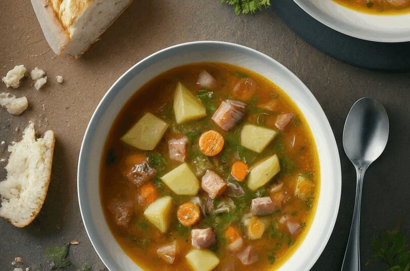 Deftige Gyrossuppe nach Landfrauenart