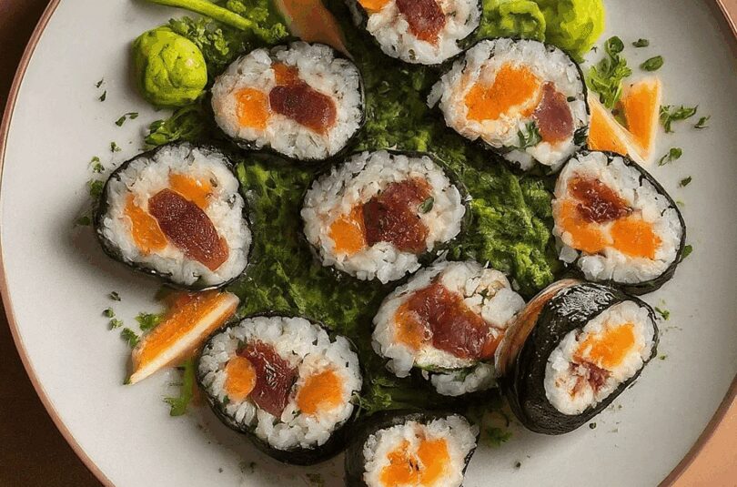 Duenne-Sushi-Rollen-fuer-Anfaenger Dünne Sushi Rollen für Anfänger