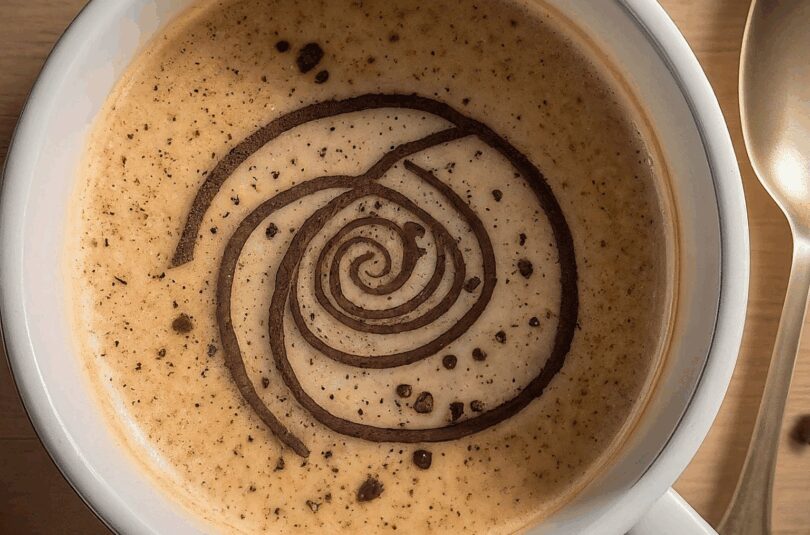 Eiskaffee mit Vanilleeis