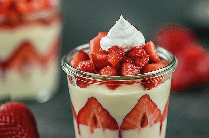 Erdbeer-Dessert-Mit-Vanillepudding-–-Vanillepudding-Mit-Erdbeeren Erdbeer Dessert Mit Vanillepudding – Vanillepudding Mit Erdbeeren