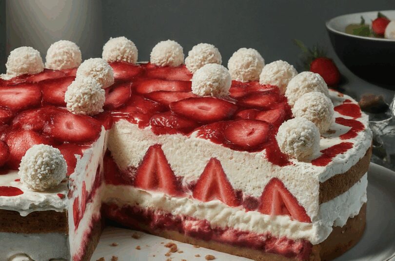 Erdbeer Raffaello Torte
