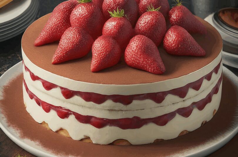 Erdbeer Tiramisu Torte