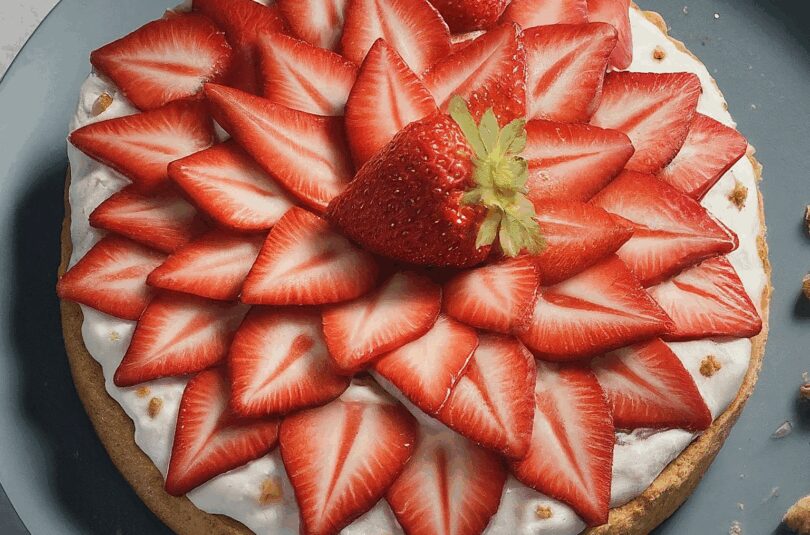 Erdbeertorte-mit-Biskuitboden-und-Quark-–-Erdbeerkuchen-mit-Quark-und-Sahne Erdbeertorte mit Biskuitboden und Quark – Erdbeerkuchen mit Quark und Sahne