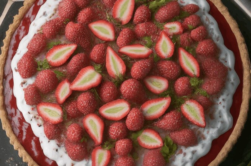 Erdbeertorte-mit-Joghurtsahne Erdbeertorte mit Joghurtsahne