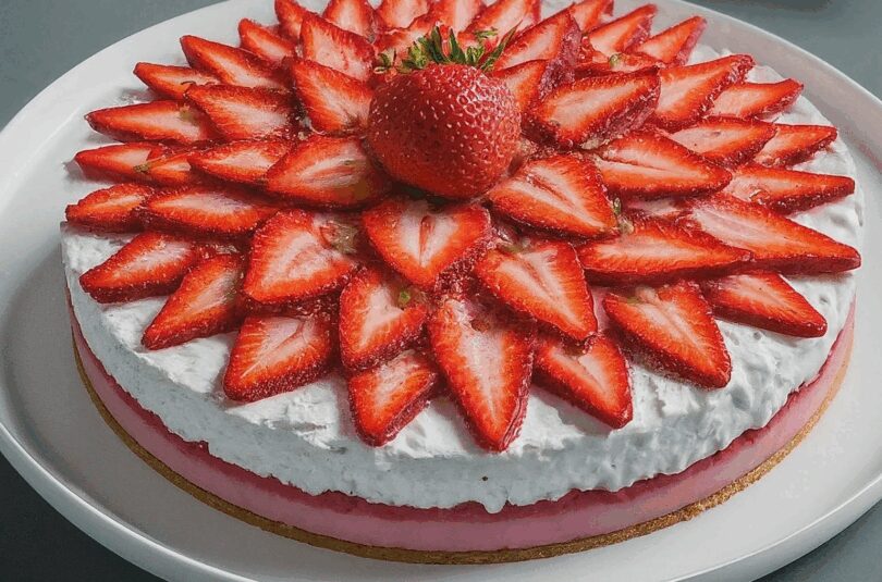 Erdbeertorte-mit-Quark-–-Erdbeerkuchen-mit-Quark-und-Sahne Erdbeertorte mit Quark – Erdbeerkuchen mit Quark und Sahne