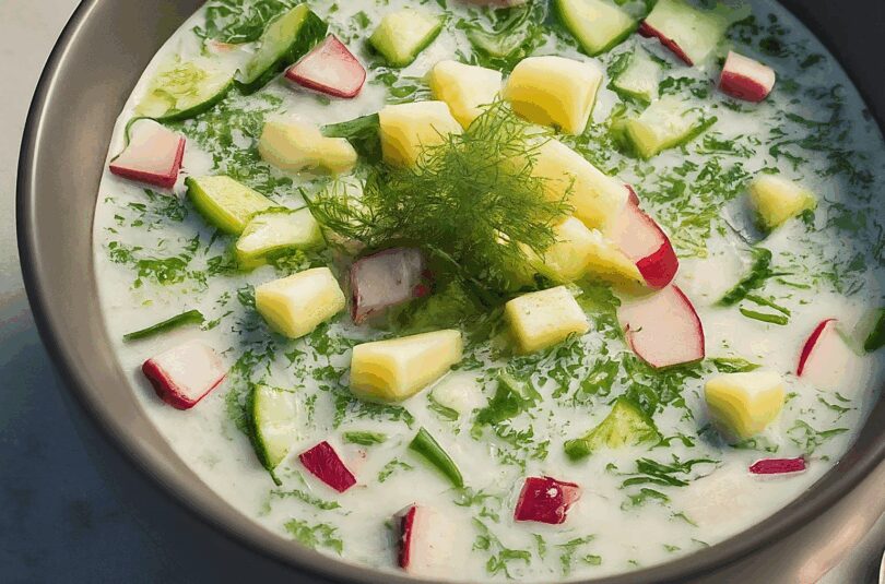 Erfrischende Okroschka: Kalte Russische Suppe