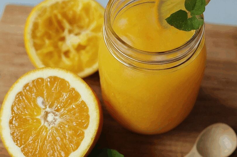 Erfrischende Orangenlimonade
