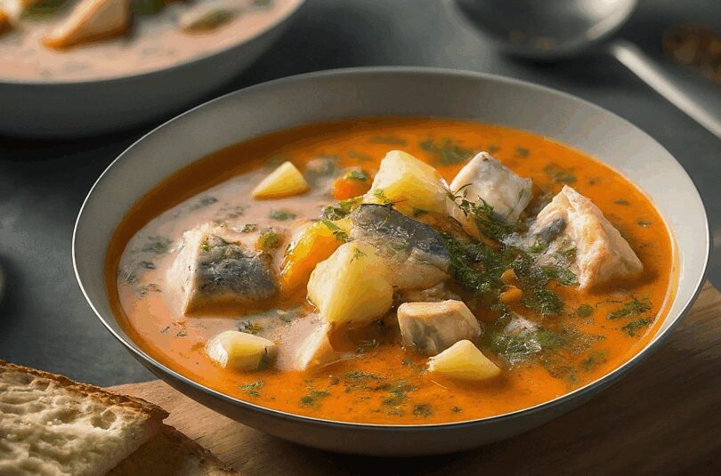 Fischsoljanka – Deftig-würzige Fischsuppe
