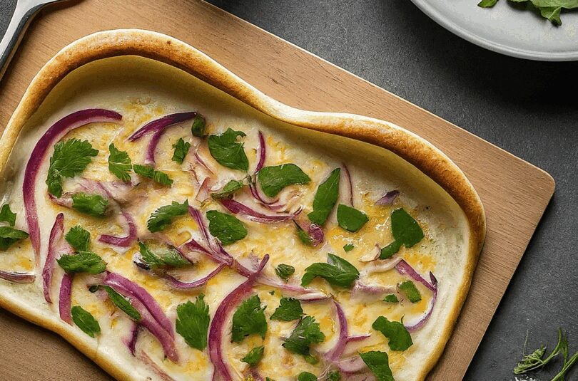 Flammkuchen Klassisch – Einfacher Flammkuchen