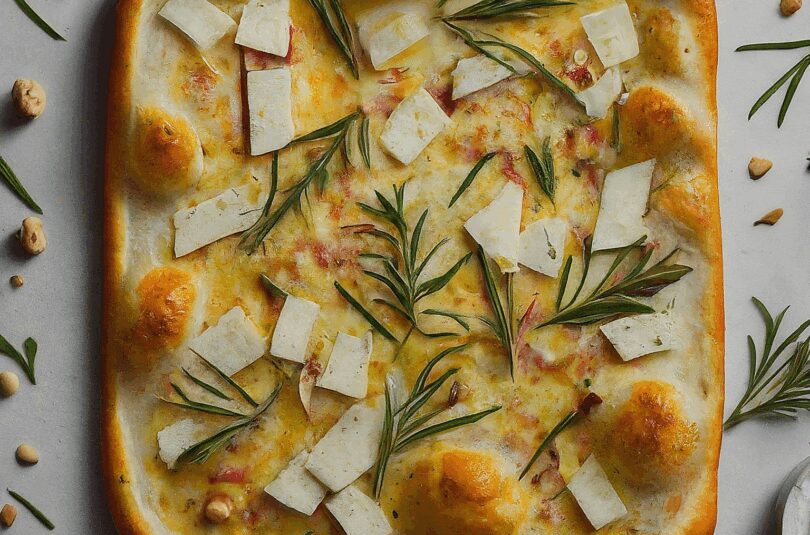 Flammkuchen Ziegenkäse – Flammkuchen mit Ziegenkäse, Rosmarin und Honig