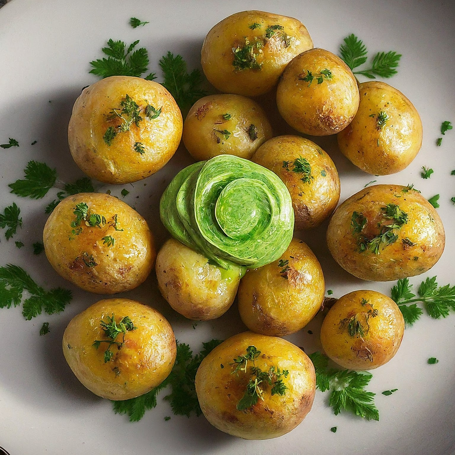 Folienkartoffeln-mit-Kraeuterbutter Folienkartoffeln mit Kräuterbutter
