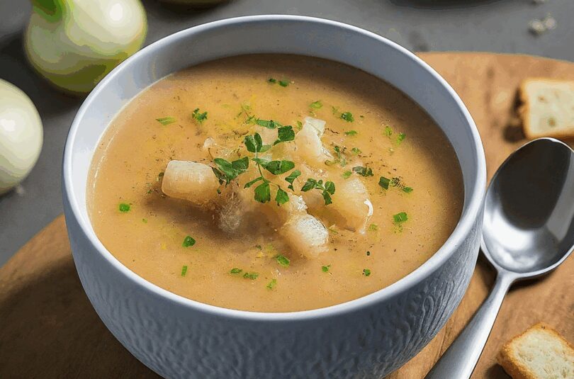 Französische Zwiebelsuppe Rezept – Zwiebelsuppe Französische Art