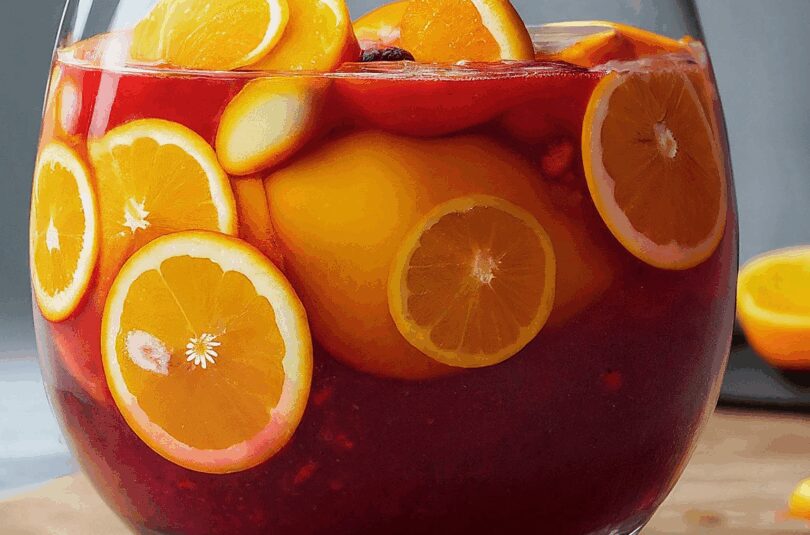 Fruchtig-frische Orange-Sangria