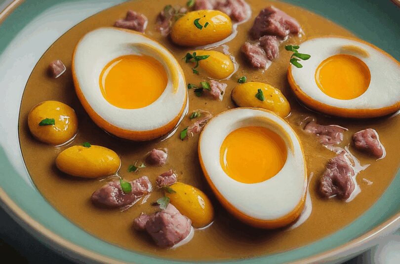 Gebratene-Hart-Gekochte-Eier Gebratene Hart Gekochte Eier