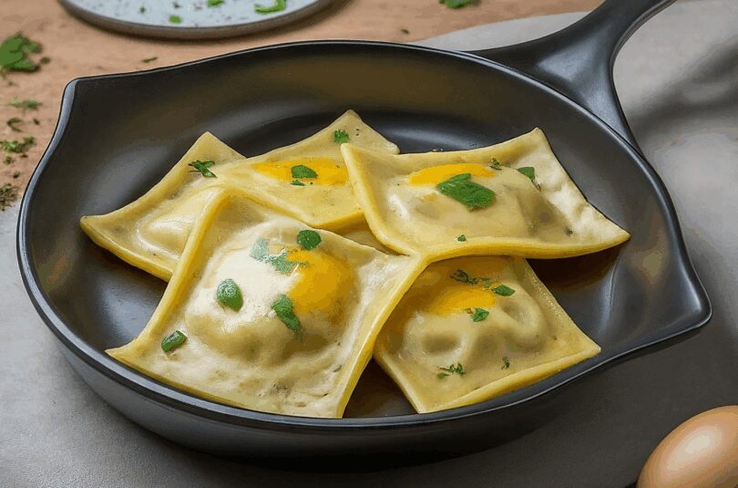 Gebratene Maultaschen mit Ei
