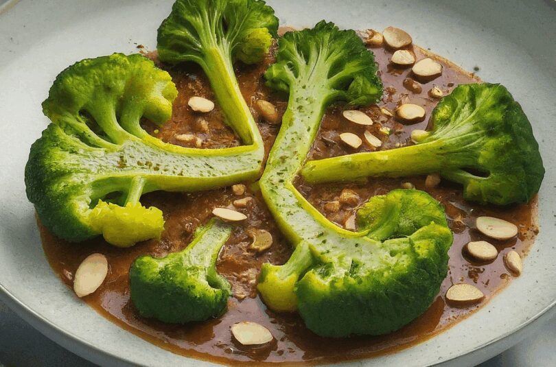 Gebratener Brokkoli mit Knoblauch und Mandeln