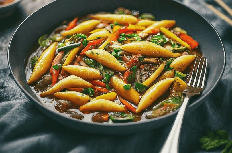 Glasnudel Rezept – Glasnudeln Mit Hähnchenbrust Und Gemüse Asia Style
