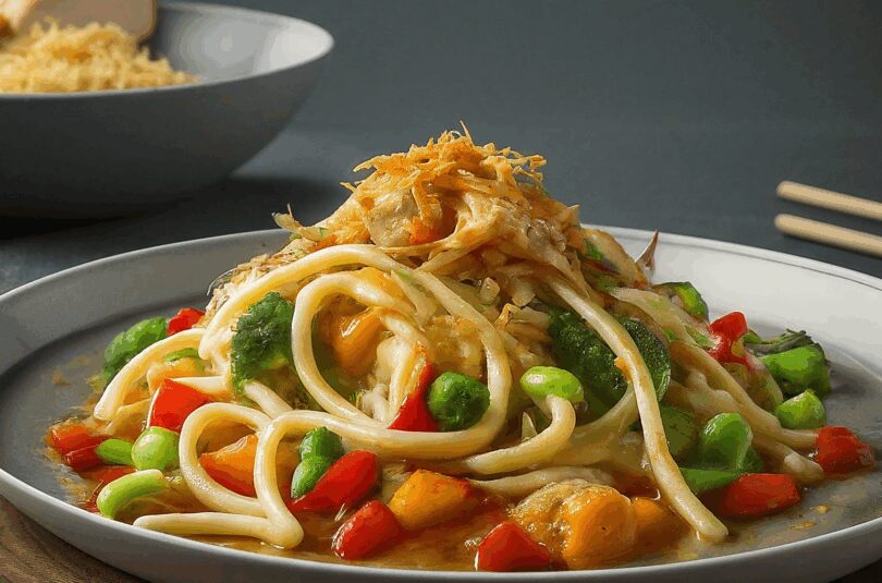 Glasnudeln mit Hähnchenbrust und Gemüse Asia Style