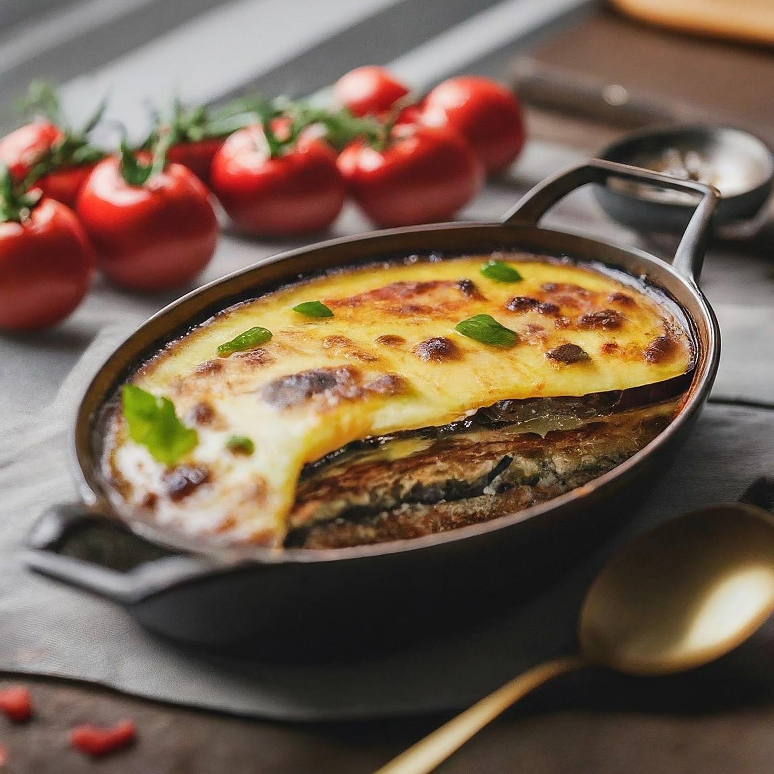 Griechische-Moussaka-–-Ein-Klassiker-neu-interpretiert Griechische Moussaka – Ein Klassiker neu interpretiert