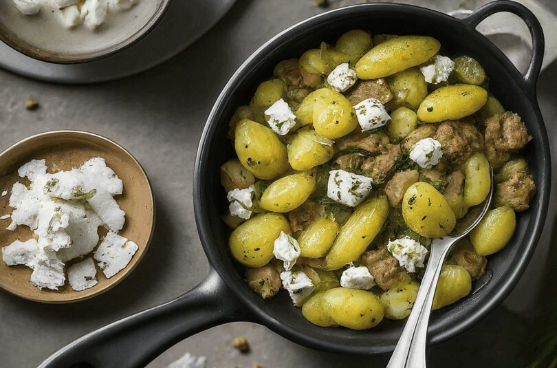 Griechischer Auflauf mit Kartoffeln und Feta – Griechischer Hackauflauf