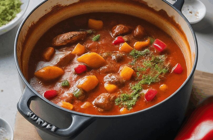 Gulasch mit Paprika – deftig & würzig