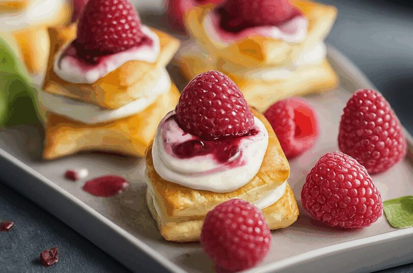 Guten Tag Auf Russisch – Mini Windbeutel Mit Milchmaedchen Quarkcreme Und Himbeeren