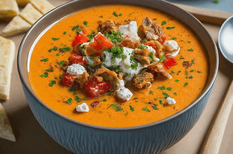 Gyrossuppe mit Fertigem Gyros – Party Gyrossuppe