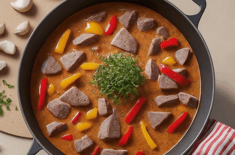 Hackfleisch Reis Pfanne mit Paprika
