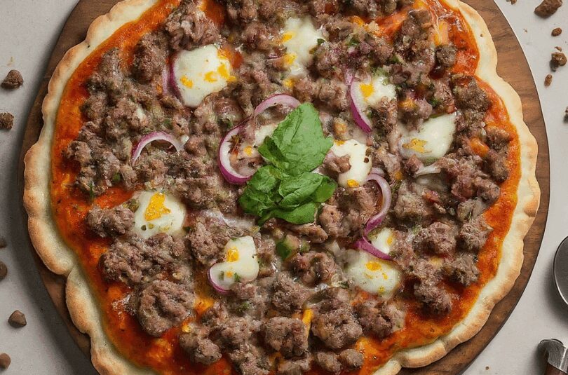 Hackfleischpizza Vom Blech Landfrauen – Hackfleischpizza