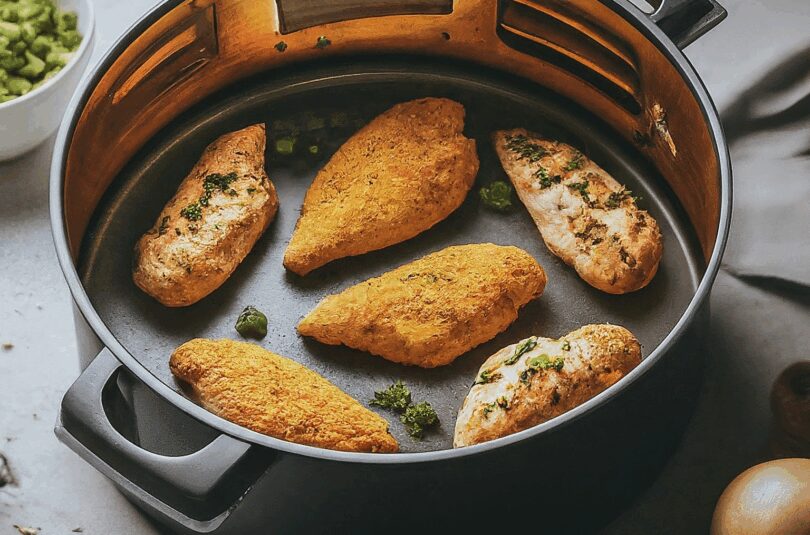 Hähnchen Airfryer – Onepot Hähnchen Mit Gemüse Aus Der Heißluftfritteuse